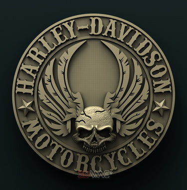 BIKERS SIGN 3D STL 3DWave